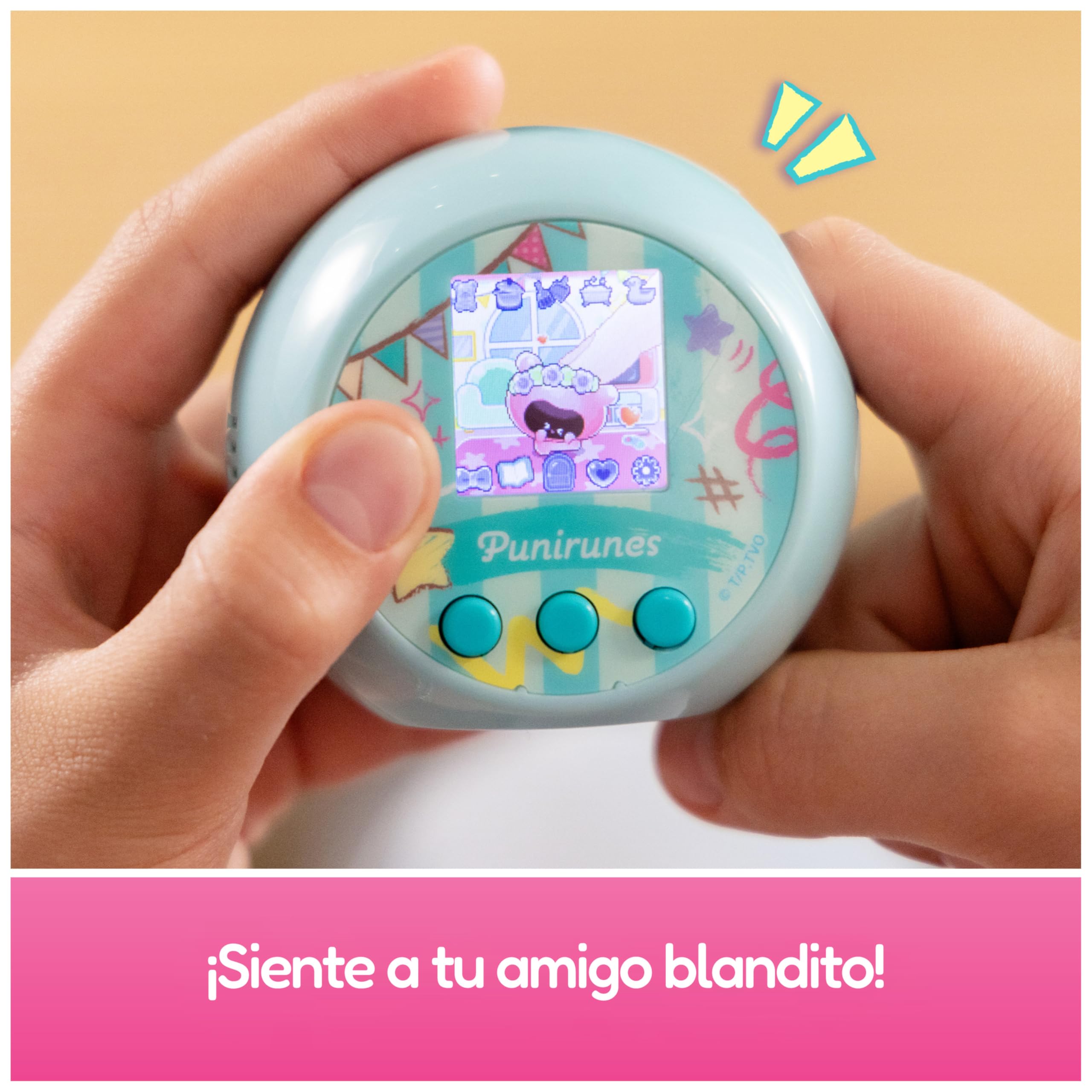 PUNIRUNES - MASCOTA VIRTUAL CON 55 PERSONAJES BLANDITOS EN SU INTERIOR - Mascota Interactiva que Reacciona al tacto con Interacciones y Sonidos - 6071162 - Juegos Infantiles - Juguetes Niños 5 Años +