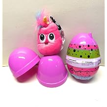 Mystery Emoji Poo-icorn Plush Clip Keychains Assorted Styles and Colors in Plastic Egg