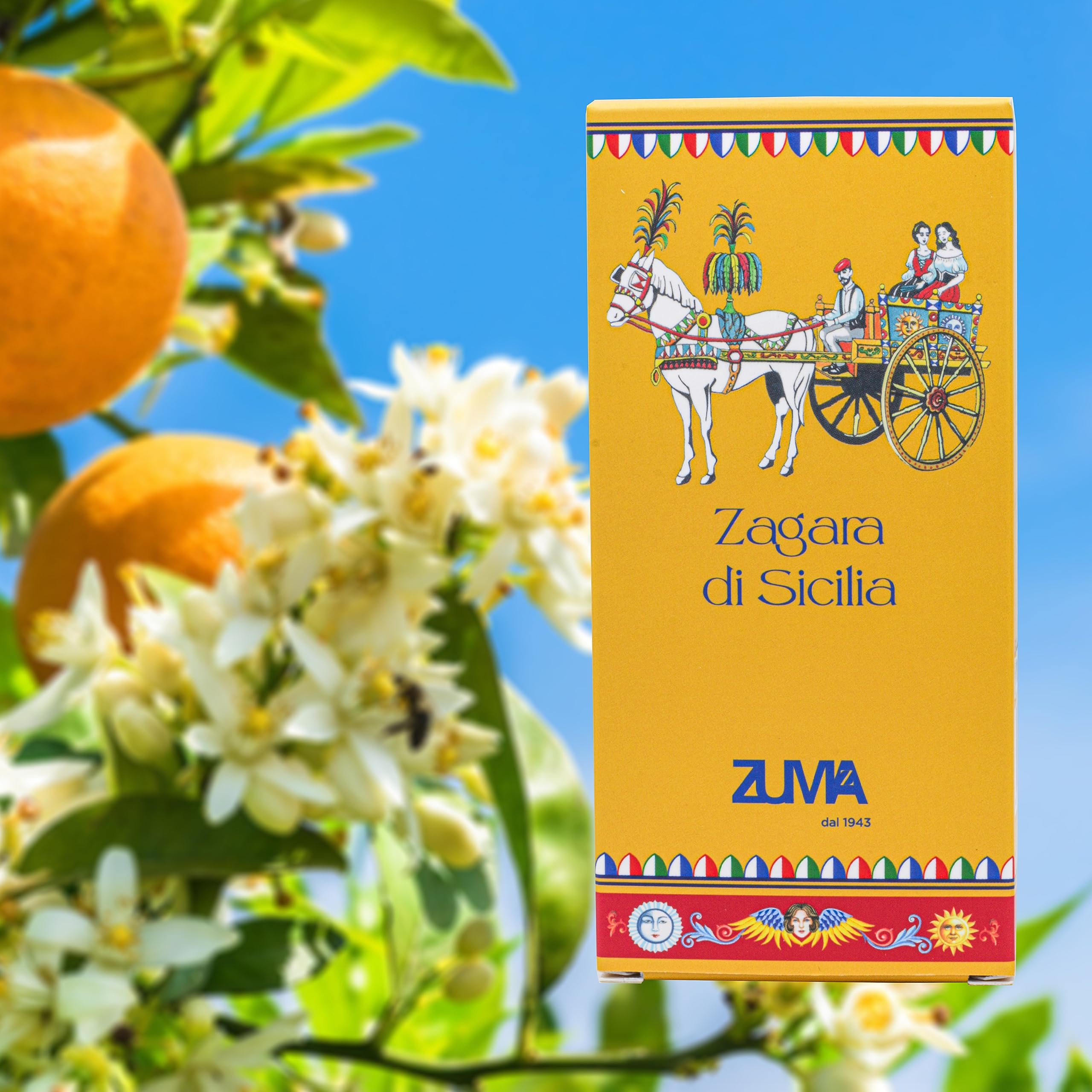 Profumi Zuma - Profumo Uomo e Donna alla Zagara di Sicilia - Eau de Parfum Unisex Fragranza Floreale Spray - Made in Italy (Zagara di Sicilia 100 ml)