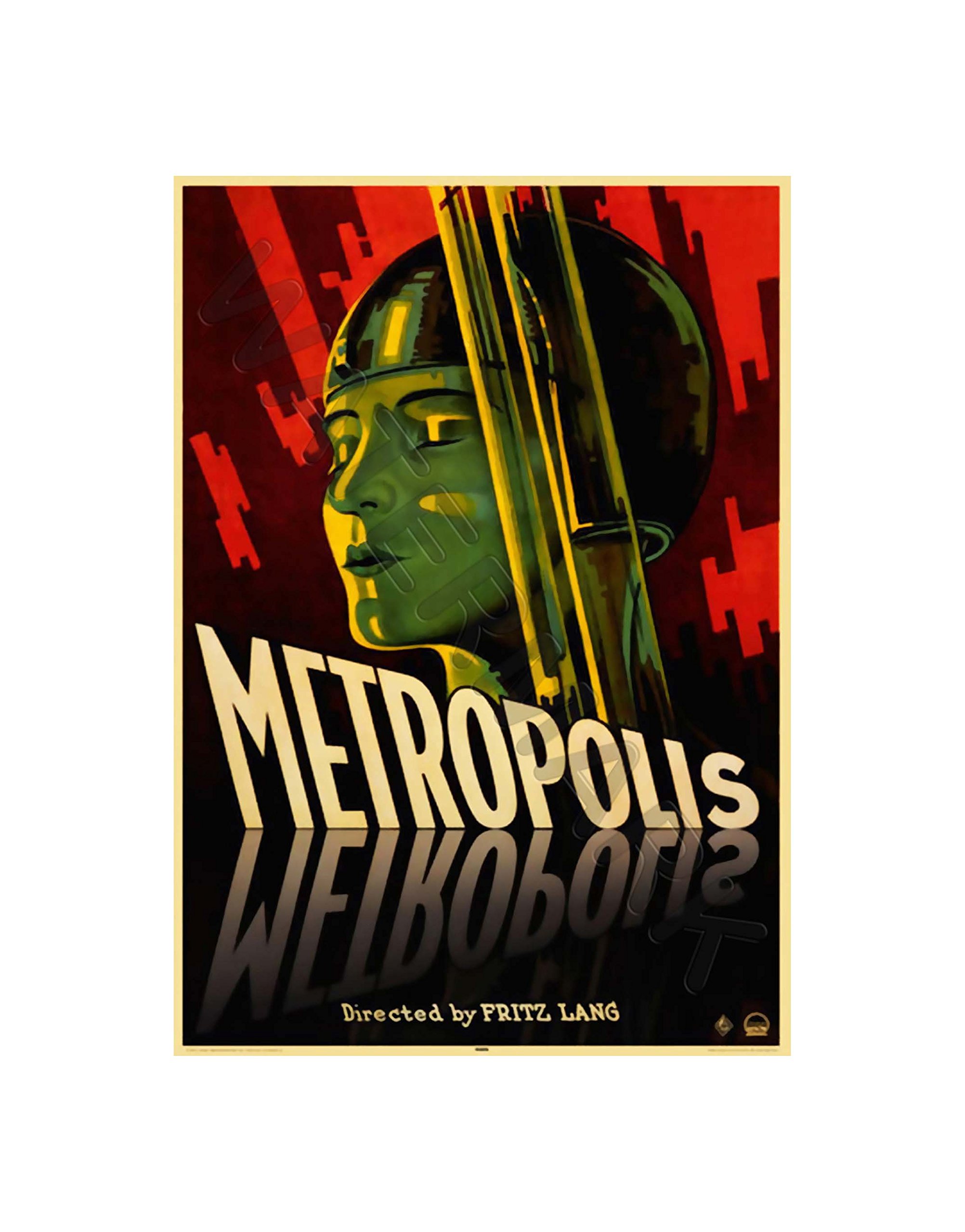 Wee Blue Coo Metropolis Sci-fi Movie Ad Wall Art Print