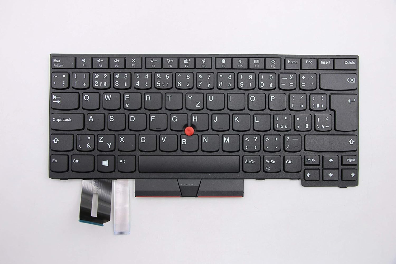 Replacement Lenovo T480s Regular Black - CZ Non-Backlit Keyboard for Lenovo Thinkpad T480s, T490, E490, L480, L490, L380, L390, L380 Yoga, L390 Yoga, E490, E480