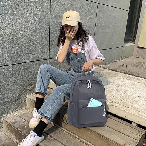 Miniatura 7 de BTOOP Mochilas escolares para adolescentes y niñas, mochila de lona ligera, juego de mochila escolar