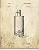 Inspirational Wall Art Co. - Vintage Water Heater Patent Art Print Plumbing Repair Service Office Wall Decor 11X14 inches