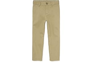 Khakis for Boys: Stretch Chino Pants for School, Dressy Casual, or Formal Occasions