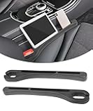 bylikeho 2 Pack Car Seat Gap Filler,Car Gap Filler,Car Accessories Car Seat Gap Filler Organizer,Prevent Things from Falling Between Seat and Center Console,Universal Gap Filler for Car(Black)