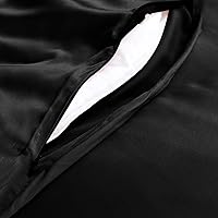 Vista 4 de THXSILK Lujosa funda de edredón de seda sin costuras, 25 Momme de seda de morera para edredón de plumón, cierre de cremallera, 1 funda de edredón