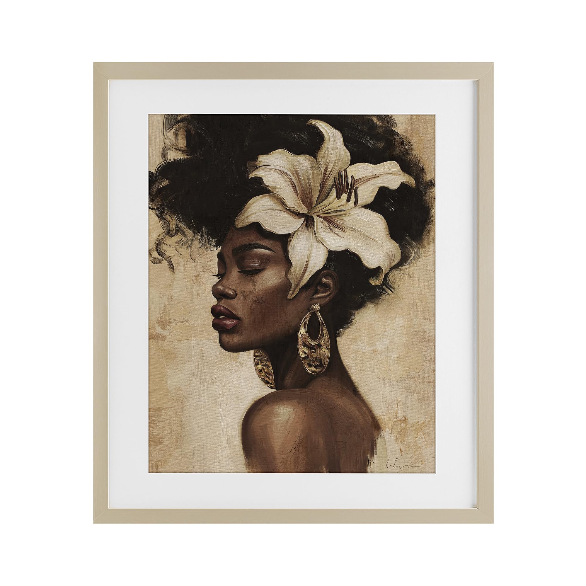Stupell Industries Harvest Pine (Textured) Ivory Floral Portrait, 17 X 21 Inch Framed Print Under Glass