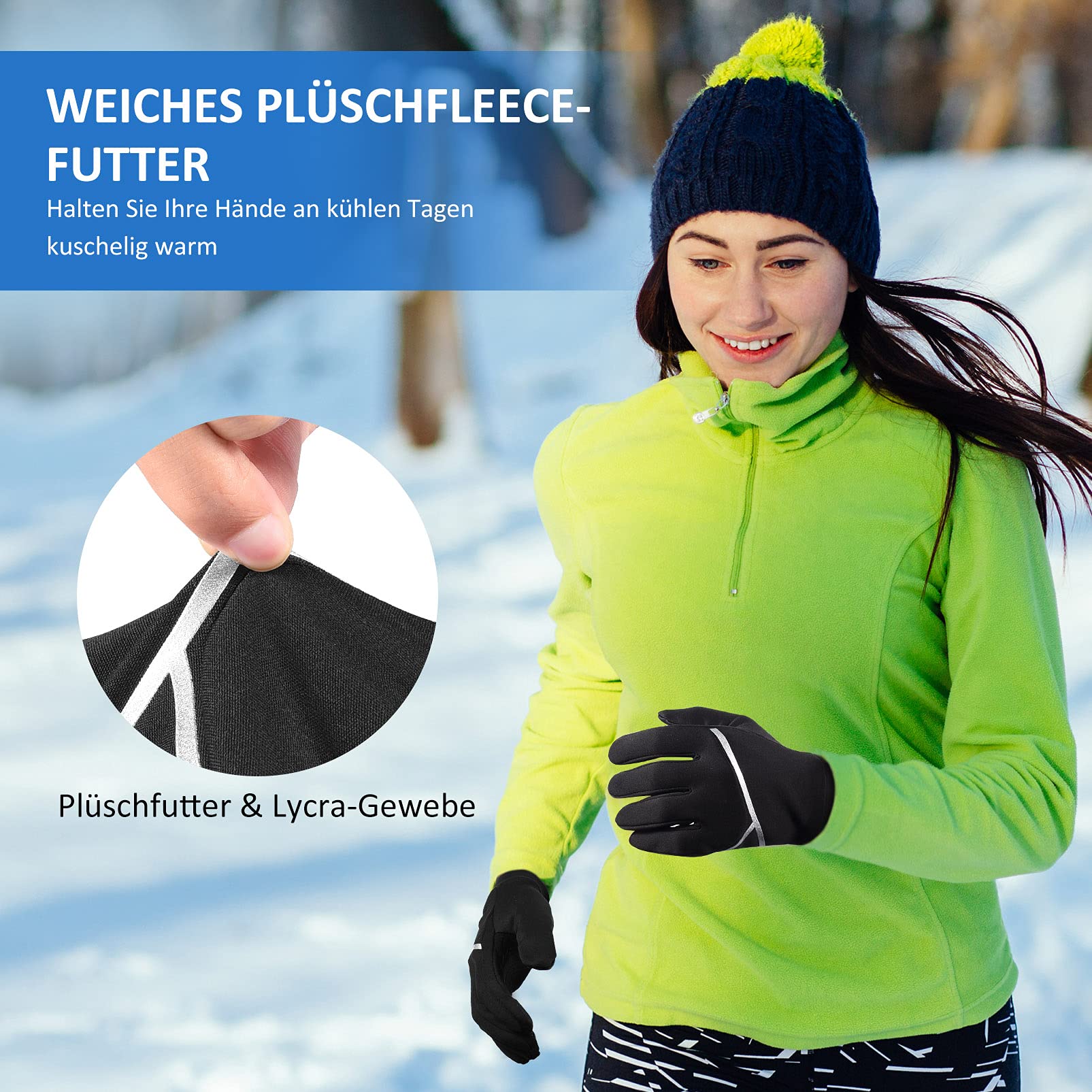Gants De Ski Pour Écran Tactile, Gants Dhiver Chauds En Peluche Pour Hommes Et Femmes, Antidérapants, Randonnée, Rangement À Fermeture Éclair Du 21,02 € | DHgate
