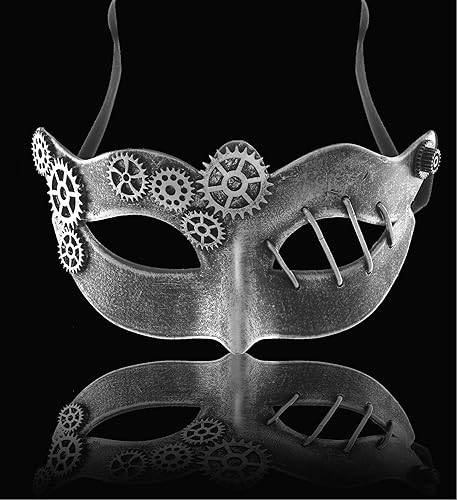 Miniatura 8 de Steampunk - Máscara metálica veneciana para mascarada