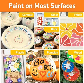 WINSONS Acrylic Markers, 30 Dual-Tip Paint Pens for Rock Painting, Colouring Books, Mugs, Canvas Shoes, Metal, Scrapbooking - Quick Dry, Brush & Fine, Drawing Markers