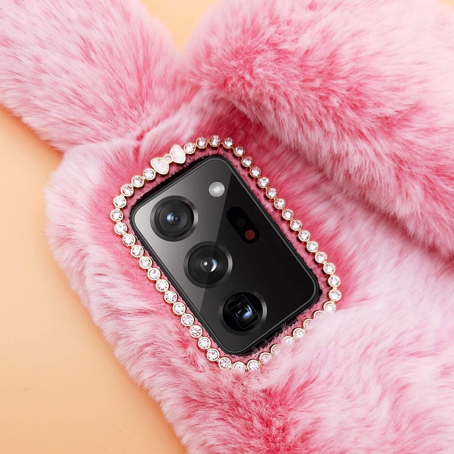 Custodia per telefono con stampa leopardata pelosa con ciondolo a forma di cuore d'amore per iPhone 11 12 13 14 15 Pro Max 12pro SE 6 7 8 Plus XR XS X Cover in peluche per capelli  202192403