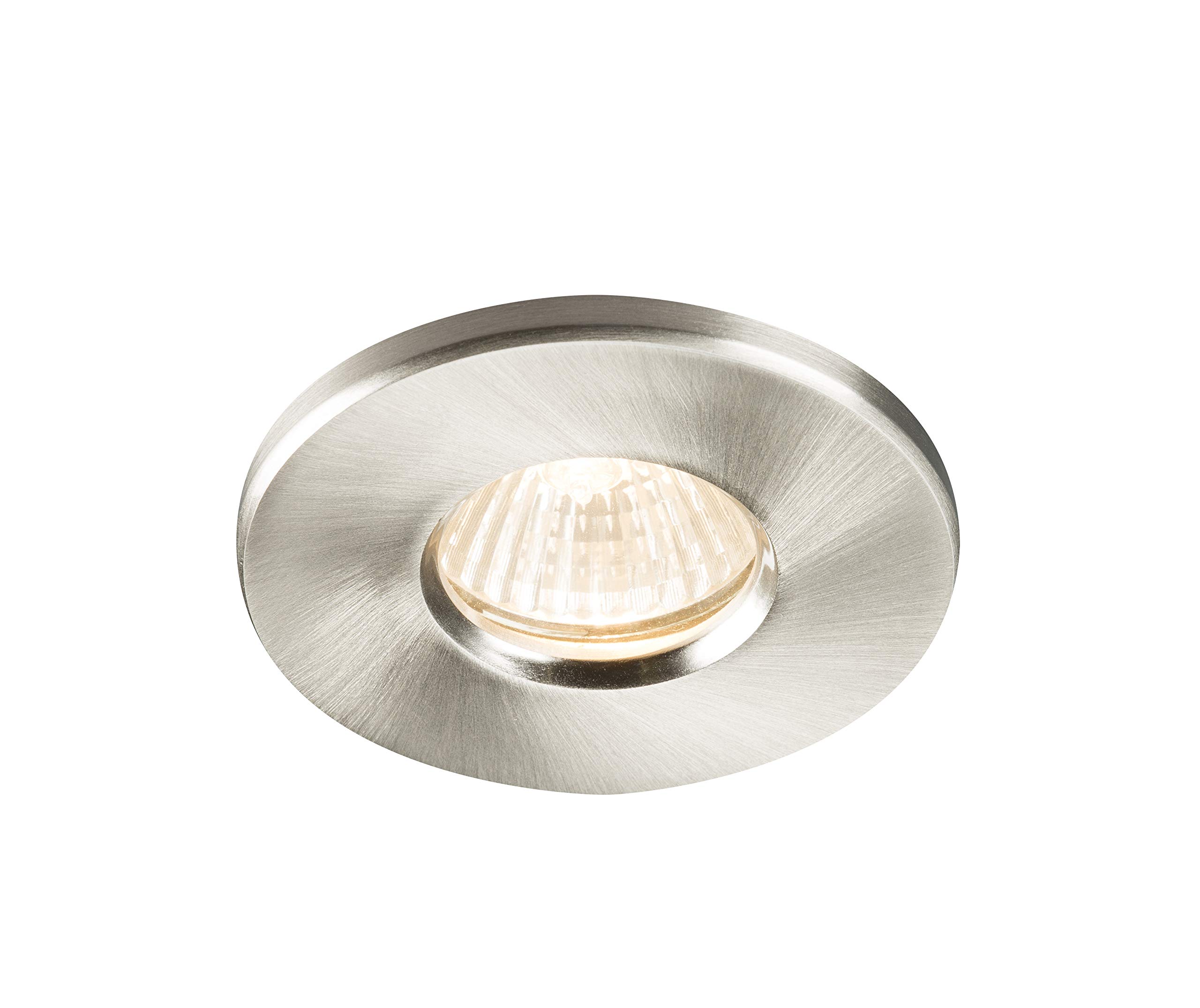 Knightsbridge Brushed Chrome Aluminium Recessed Downlight In