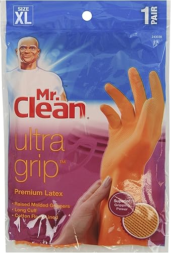 Miniatura 6 de Guantes Mr Clean resistentes al calor, con suave forro interior de algodón, antideslizantes y con agarre en forma de diamante, tamaño pequeño