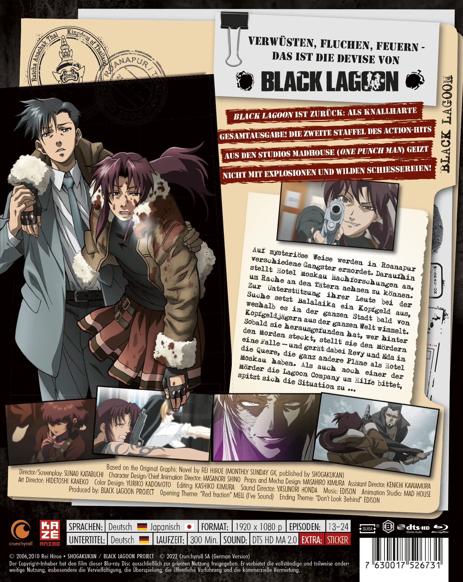 Black Lagoon Staffel 2 Gesamtausgabe Blu-ray Relaunch