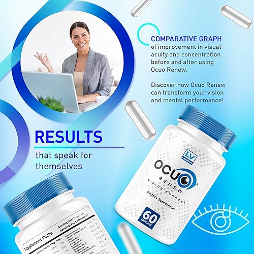 Vista 5 de Ocuo Renew Capsules, OcuRenew Eye Vision All Natural, Ocuo Renew Focus Advanced Formula, Opiniones de OcuoRenew 60 cápsulas durante 1 mes