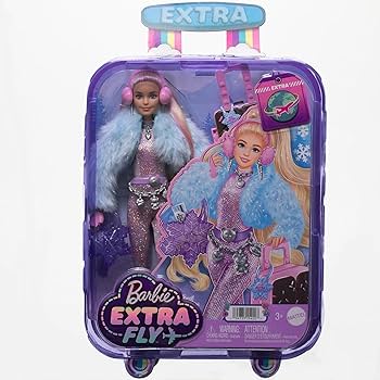 Amazon.co.jp: Travel Barbie Doll with Wintery Snow Fashion