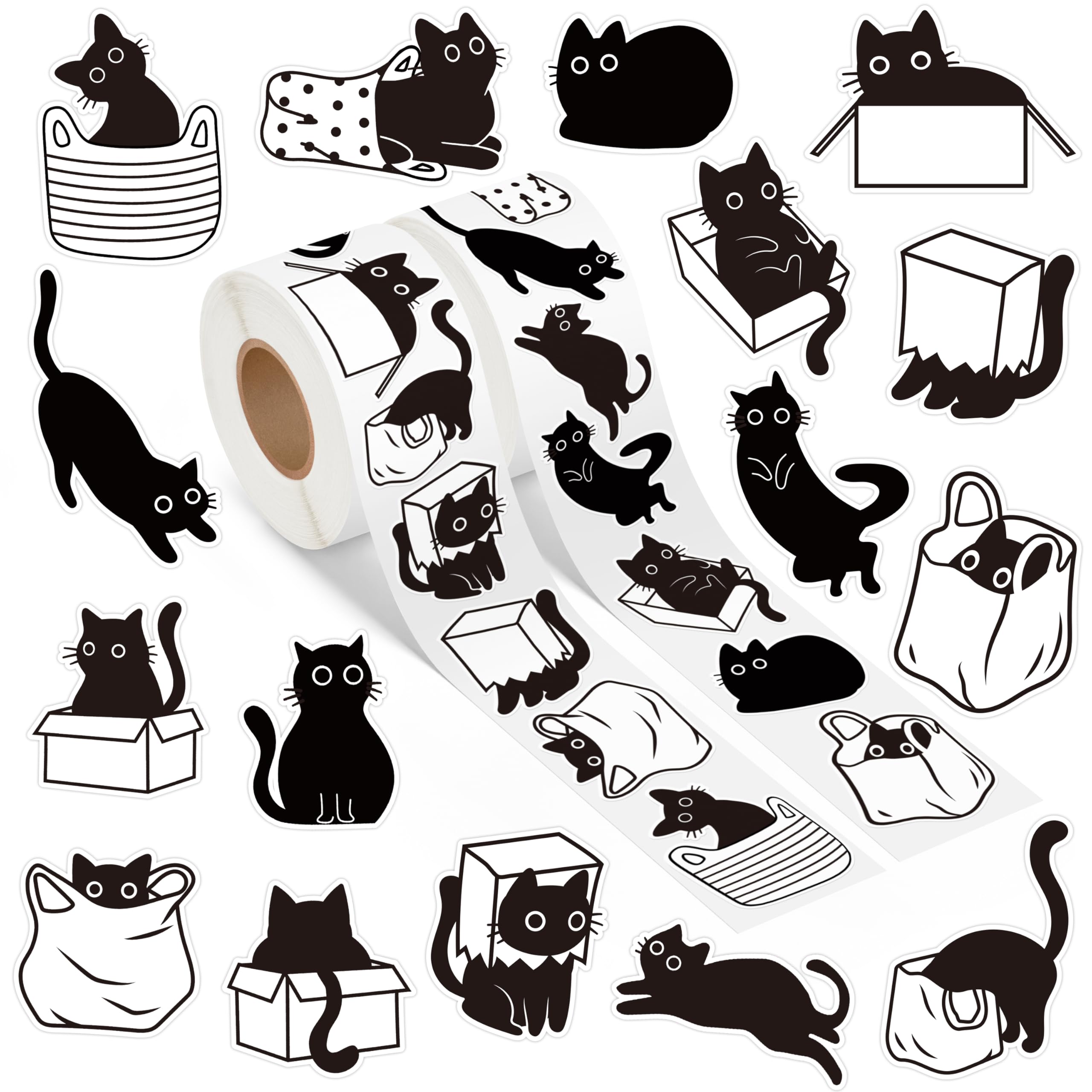 50 stks Grappige Prank Snarky Kat MEME Stickers De... – Vicedeal