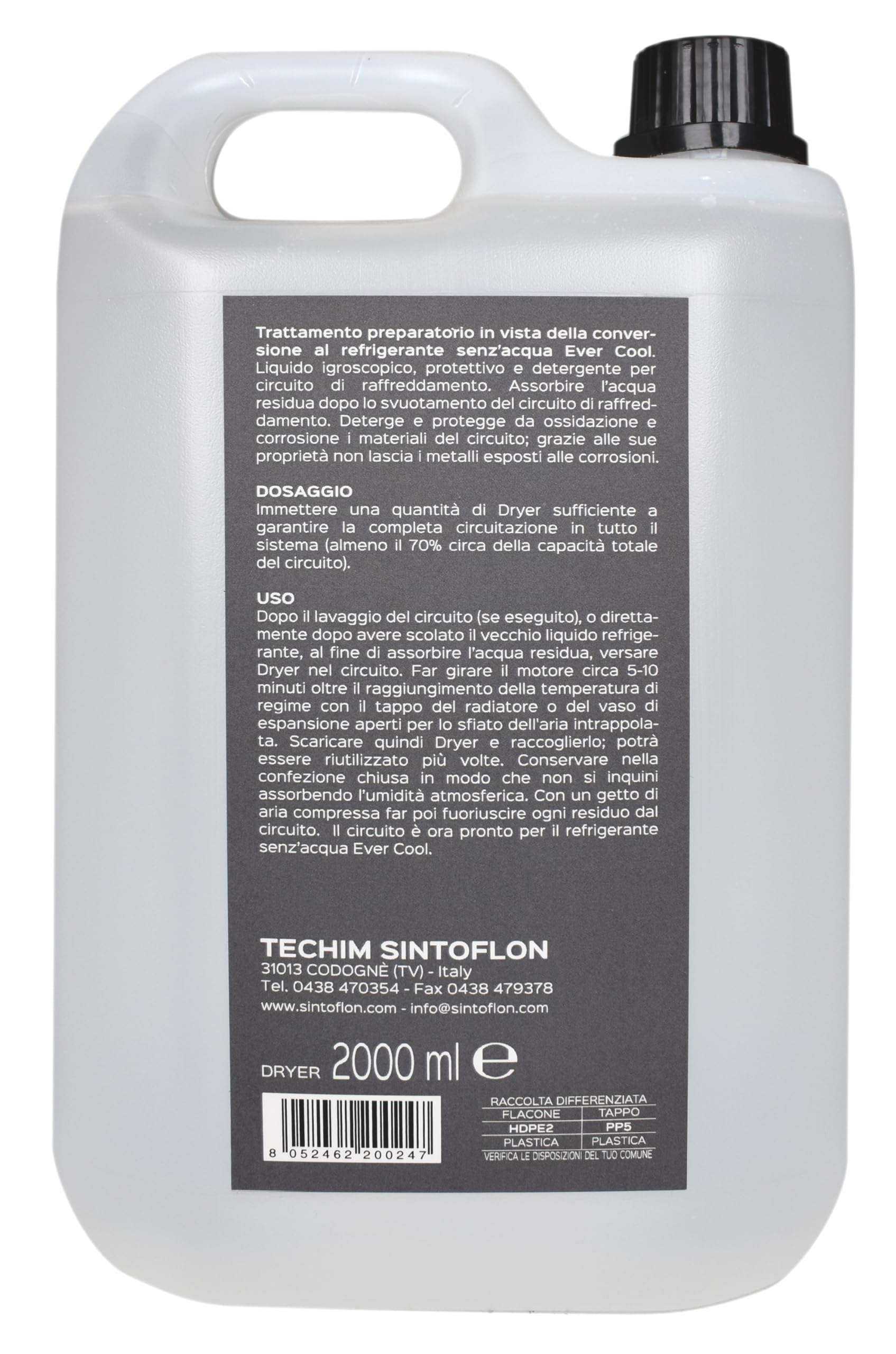 DRYER Liquido igroscopico Tanica 2 litri