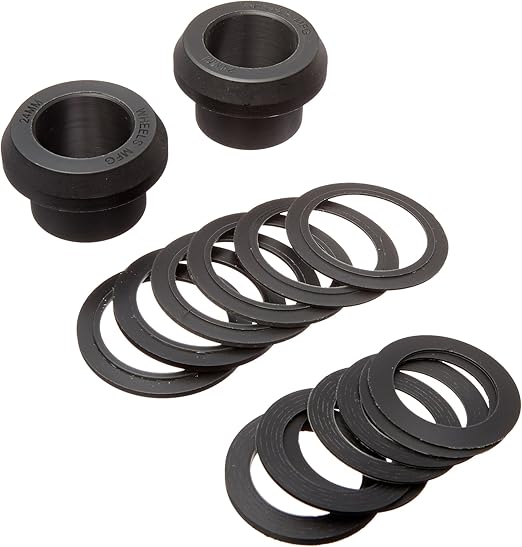 Wheels Manufacturing BB30/PF30 Universal Adapter for Shimano Cranks, Black, 24mm