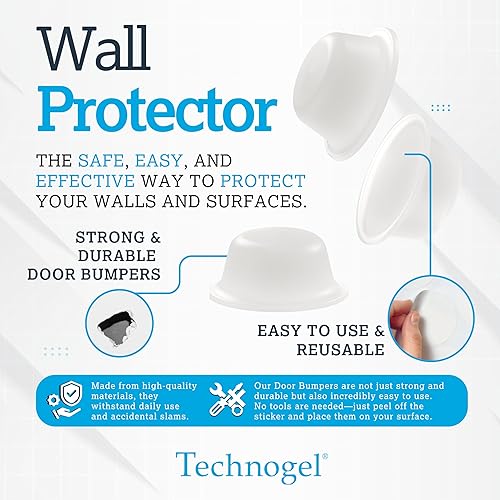 Miniatura 7 de Technogel Protector transparente, protectores de superficie despegables, de alta durabilidad, absorción de golpes, reutilizable, amortiguación de