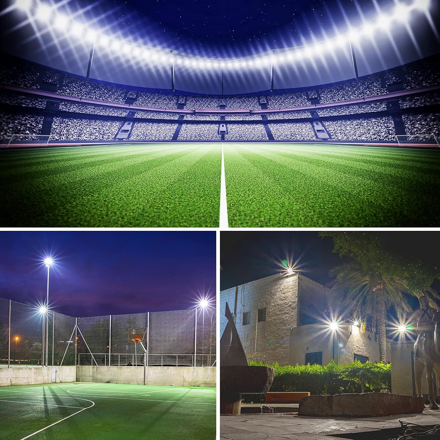 Exclusive Discount 🔥 Adiding Stadium Lights LED 500 Watts 65000 Lumens Flood Light Outdoor Super Bright Sport Court Gym Lighting 30° Beam Angle 5000K Daylight White 100-277V IP66 Waterproof UL DLC Listed