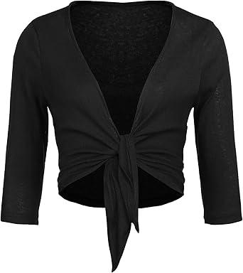 tie front bolero