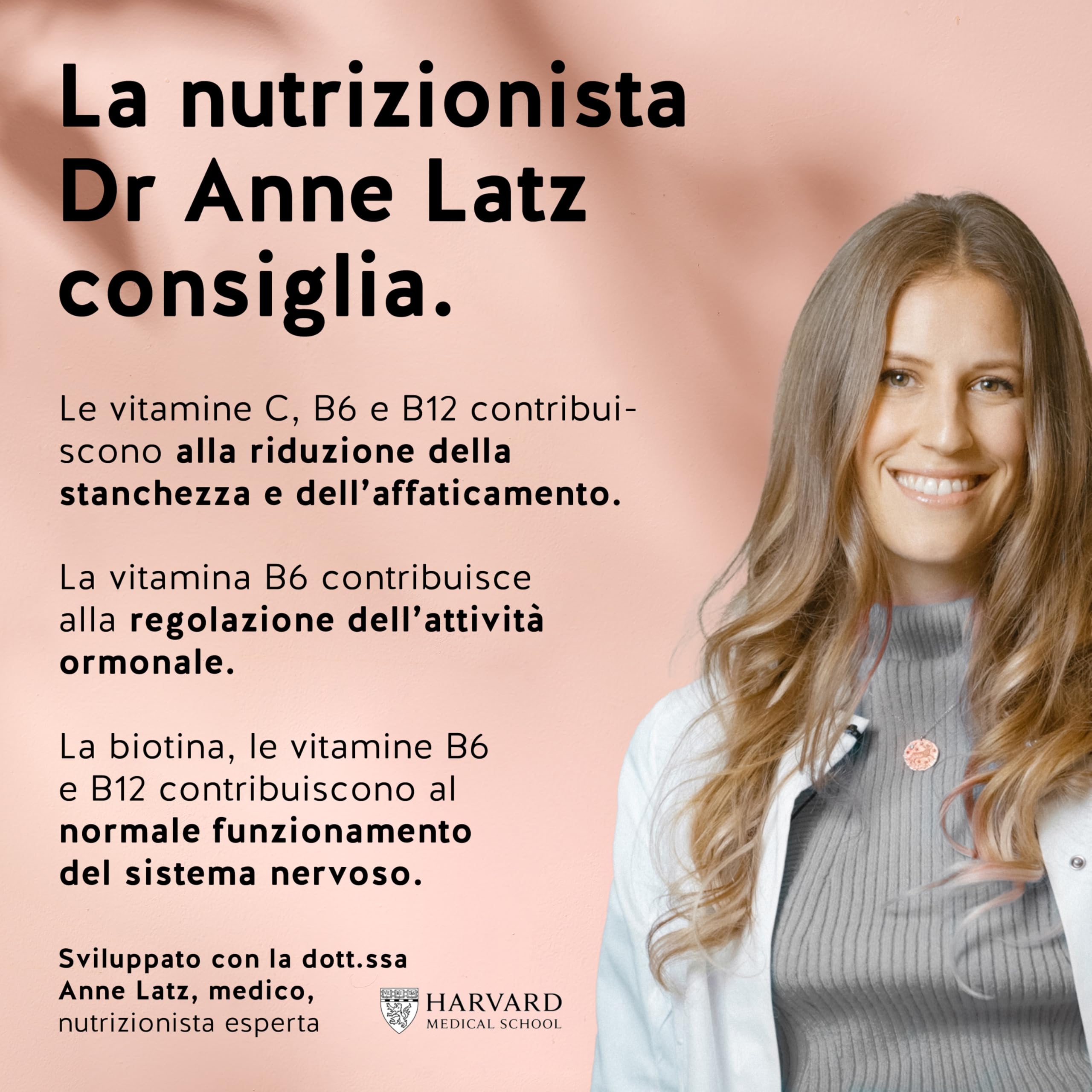I am Woman Menopause - Complesso vitaminico B per la Menopausa, con Olio di Enotera, Biotina, Selenio, Acido Folico, Zinco - 60 Pezzi, Senza Zucchero, Vegan - Bears with Benefits