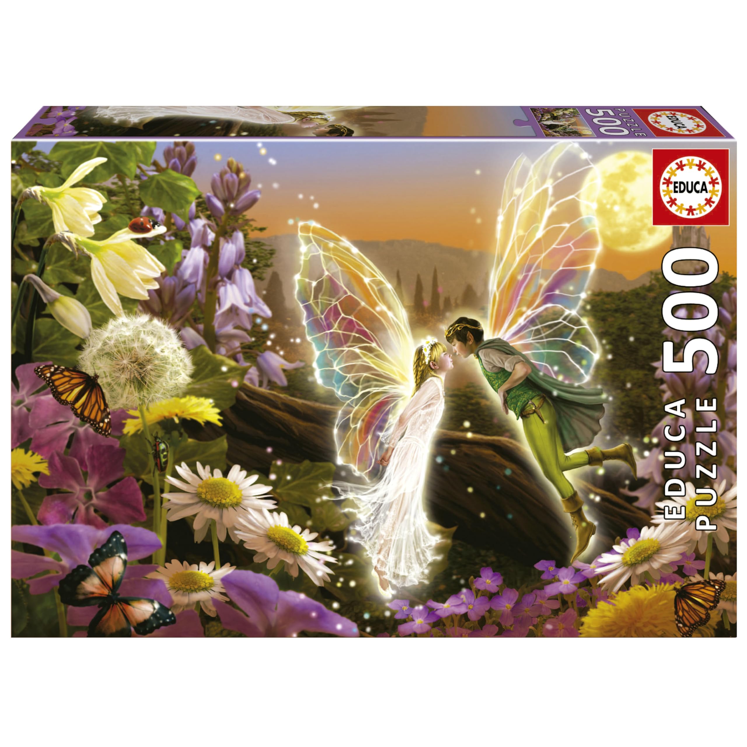 Educa - The Kiss 500-Piece Jigsaw Puzzle for Adults | Classic and Romantic Fantasy Illustration Art | Ages 11+ (19907)
