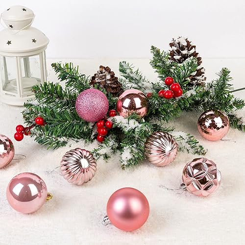 Miniatura 7 de ZHMTang - Bolas de Navidad de 41 quilates 1.57 pulgadas (40 mm, negro)