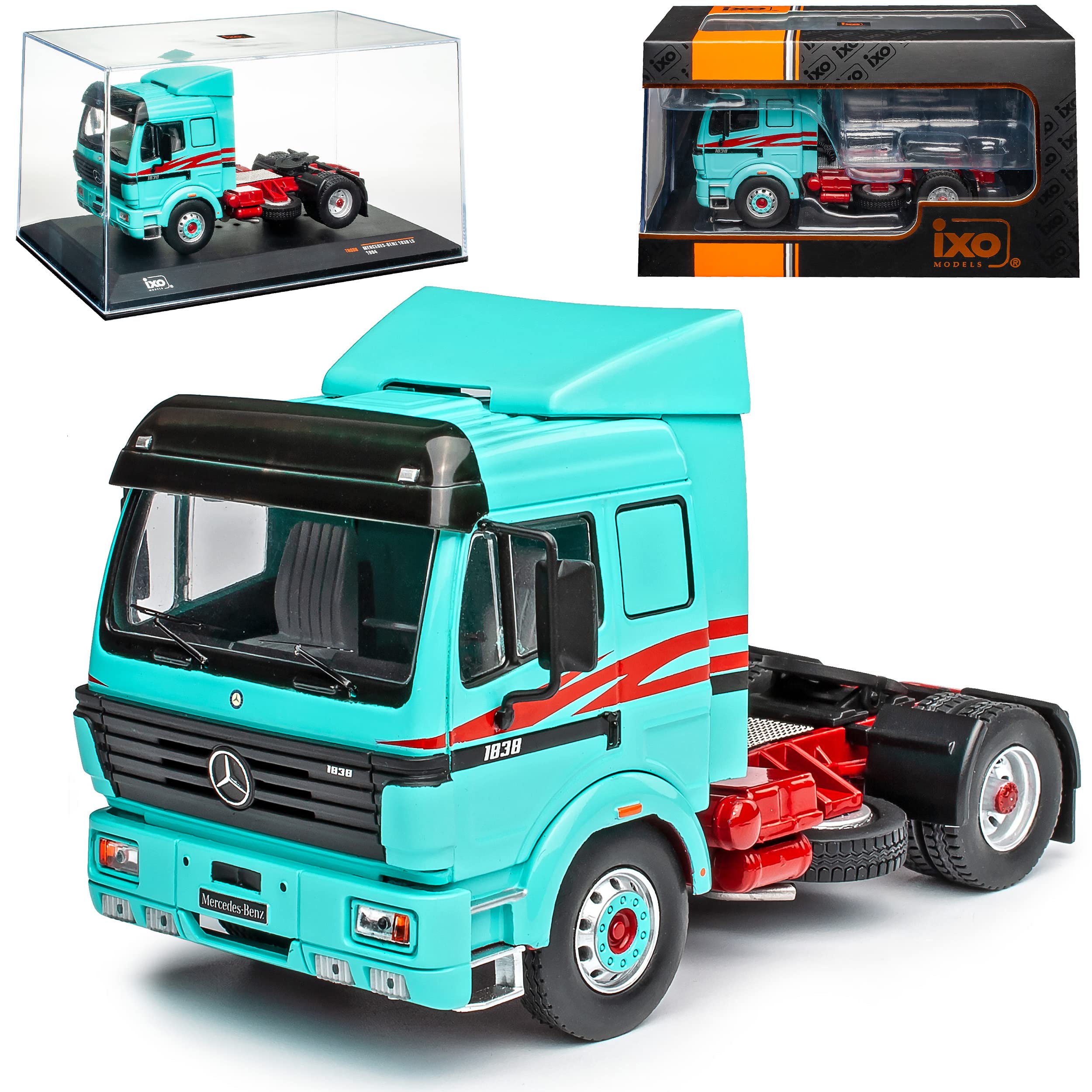 Generisch Mercedes-B 1838 LS 1994 Blau LKW Truck 1/43 Ixo Modell Auto