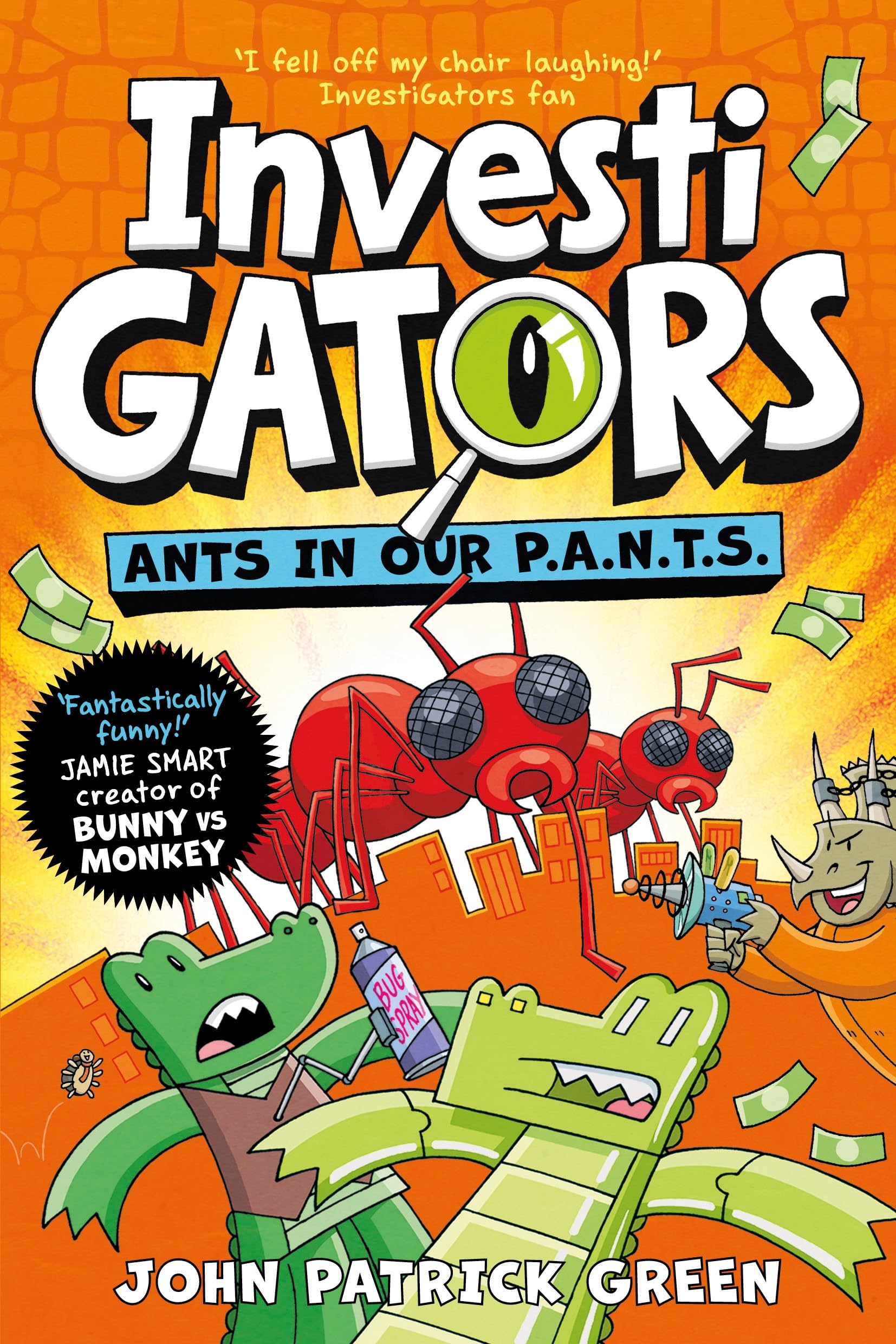 InvestiGators: Ants in Our P.A.N.T.S.: A Laugh-Out-Loud Comic Book Adventure! (International Edition) Paperback – July 7, 2022
