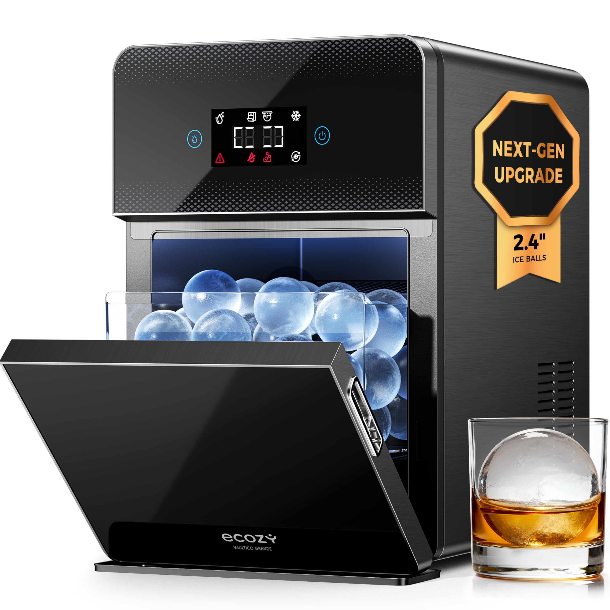 ecozy Eiswürfelmaschine, Kugelförmige Eiswürfel