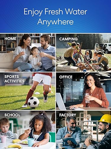 Miniatura 7 de Brio - Bomba de agua potable manual y universal, color rojonegro