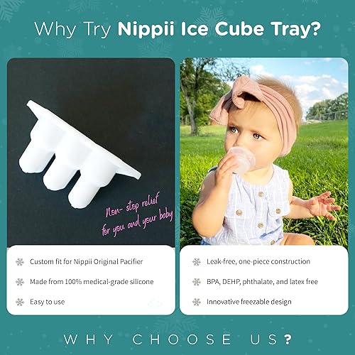 Miniatura 5 de Bandeja de cubitos de hielo para chupete de dentición congelable para chupete original Nippii