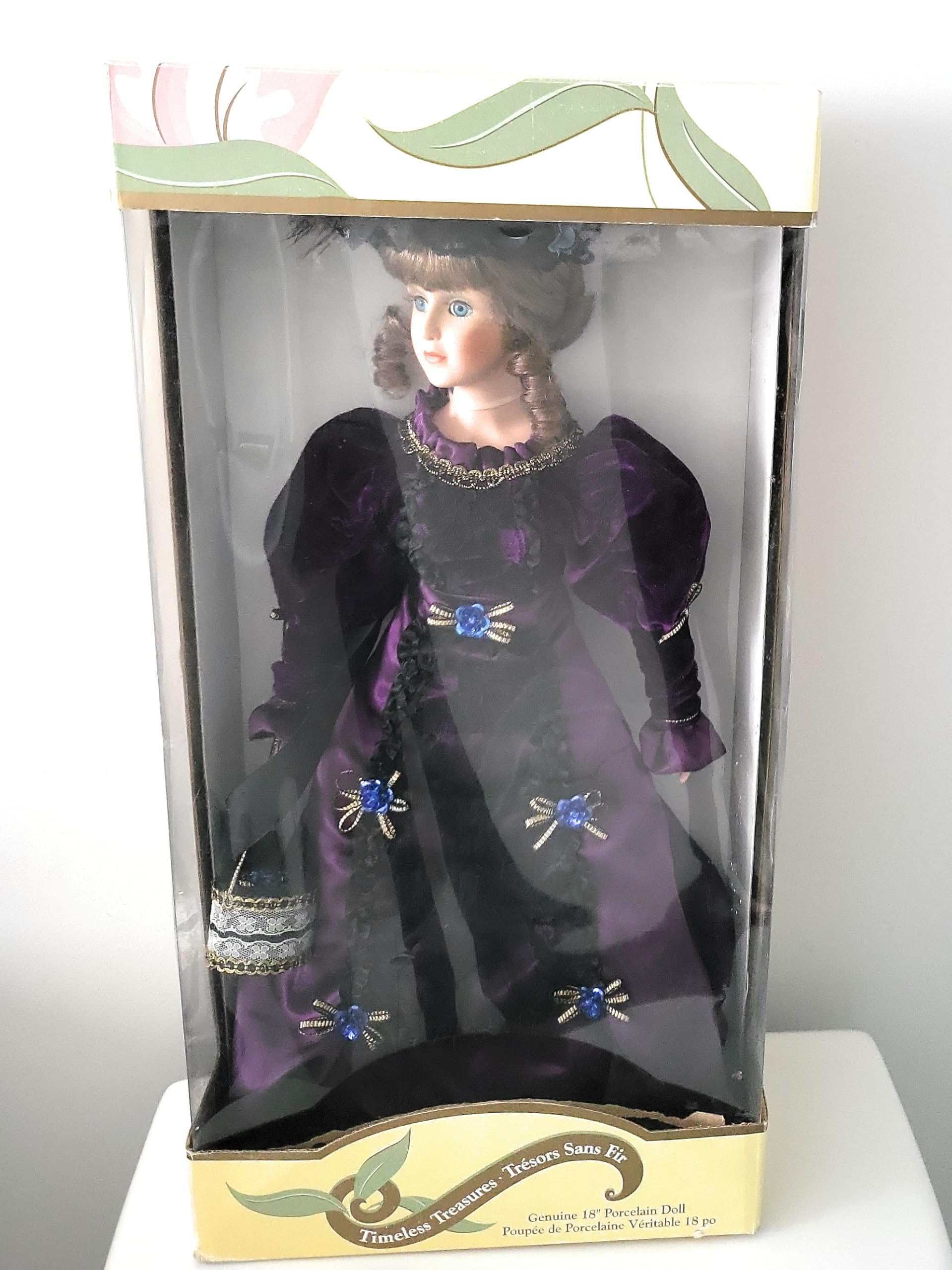 Timeless Treasures Genuine 18-inch Porcelain Doll, Victorian Style