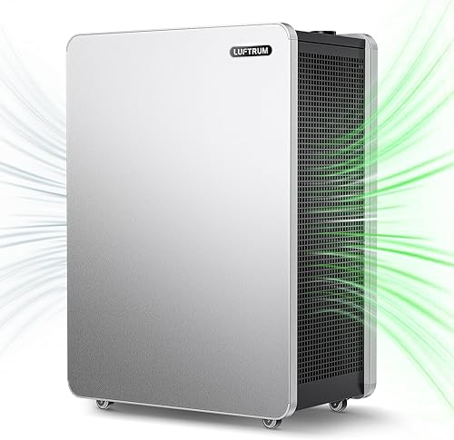 Purificador de aire para habitaciones grandes filtro de aire HEPA verdadero para alergias mascotas asma humo limpiador de aire - 3522 pies cuadrados