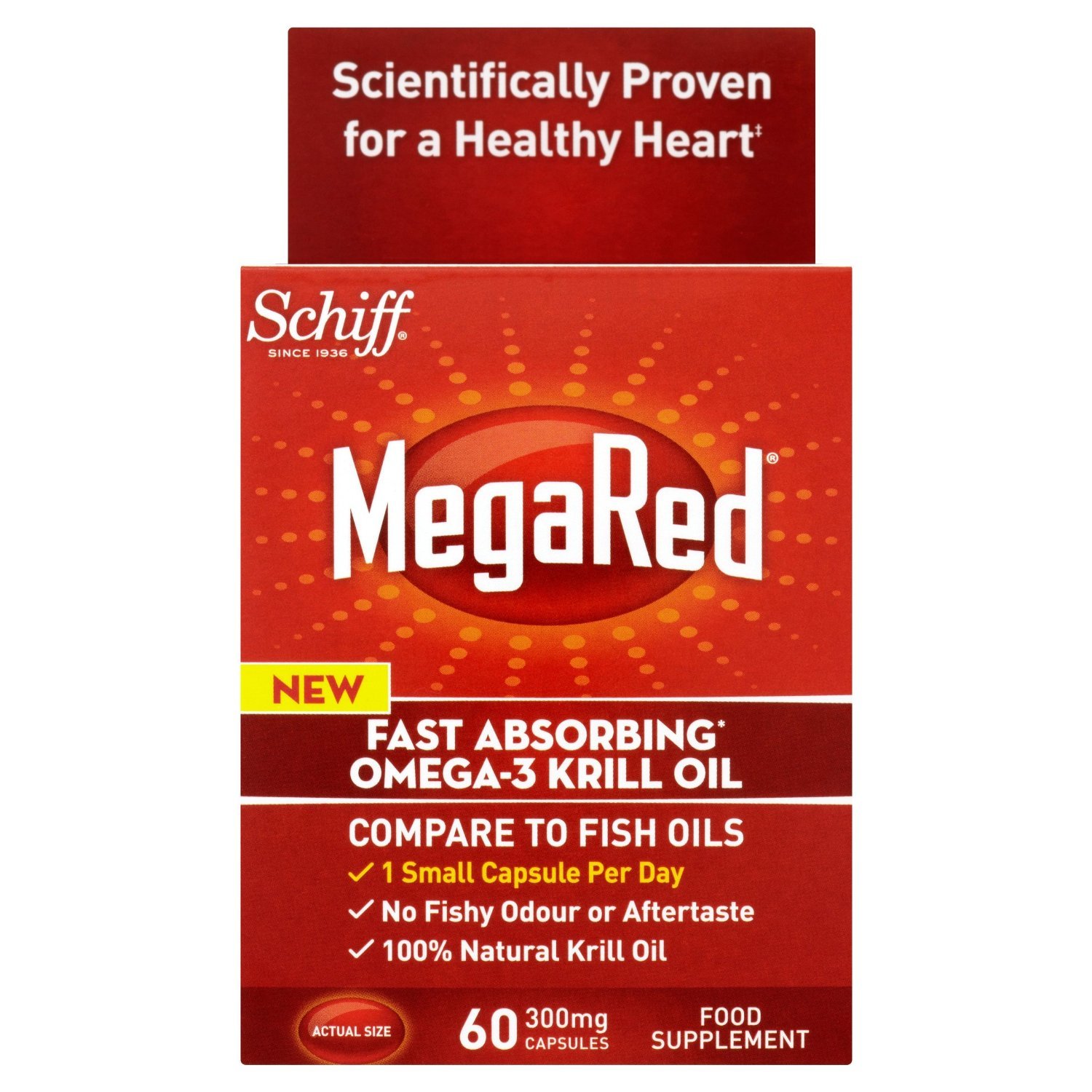 2 Packs Of MegaRed Krill Oil 60 Capsules = TOTAL 120 Capsules