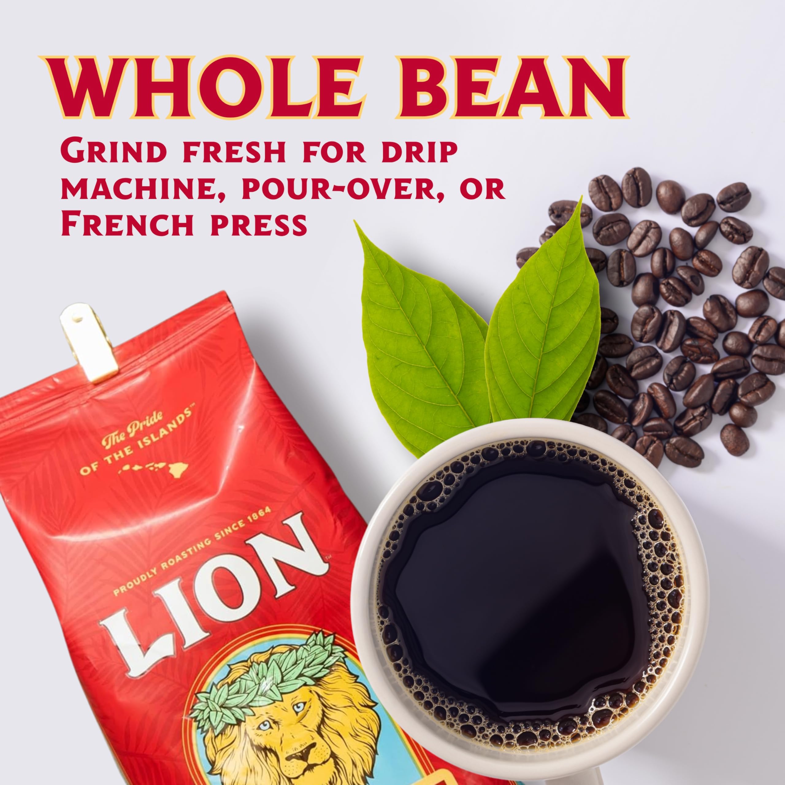 超ビッグ24oz(680g)☆LION ライオンコーヒー・バニマカ×2袋 中抽き 