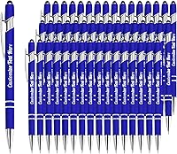 Vista 36 de Hasta 500 bolígrafos personalizados a granel con logotipo de mensaje de nombre comercial, bolígrafos grabados personalizados con lápiz óptico