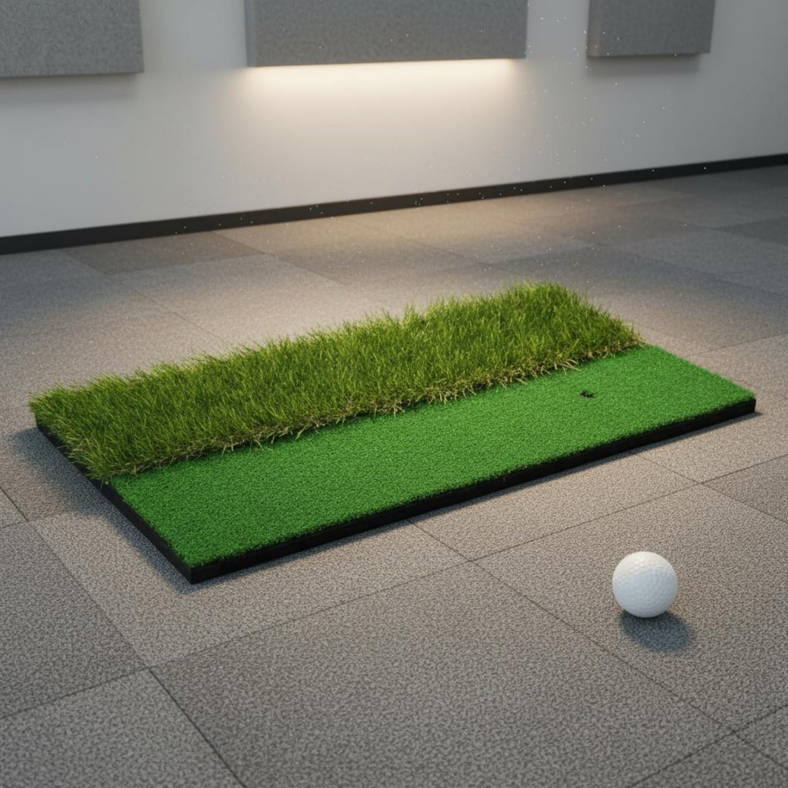 Sharplace Alfombrilla de Práctica de Golf Tapete de Golpeo Esterilla de Entrenamiento Colchoneta de Swing Doble Textura con Base EVA Estable para Entrenamiento