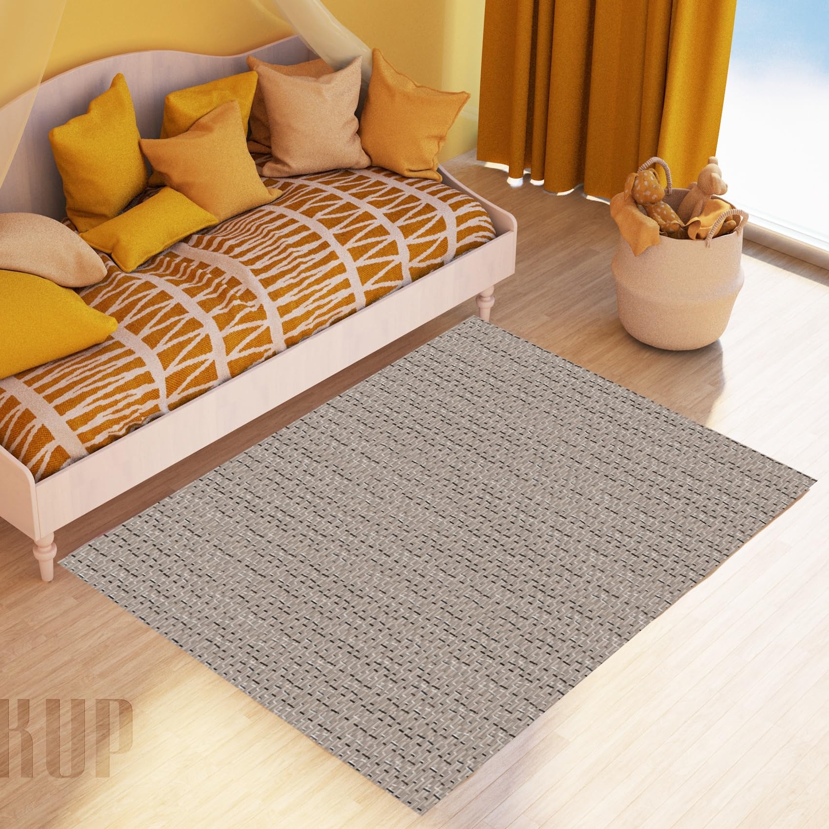 Tapis de cuisine antidérapant contre les glissades : grand format lavable 120x300cm