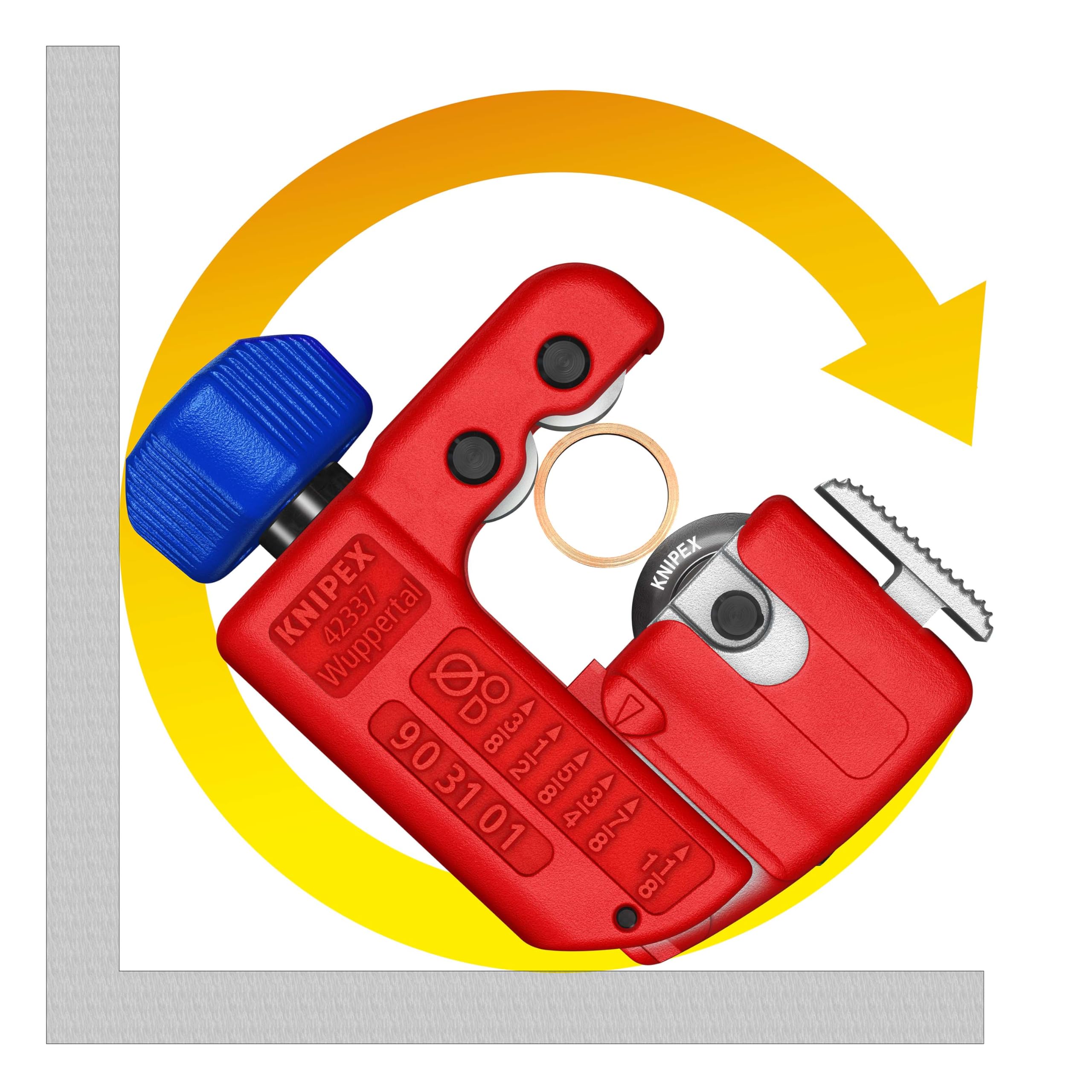 KNIPEX TubiX S Cortatubos 77 mm, 90 31 01