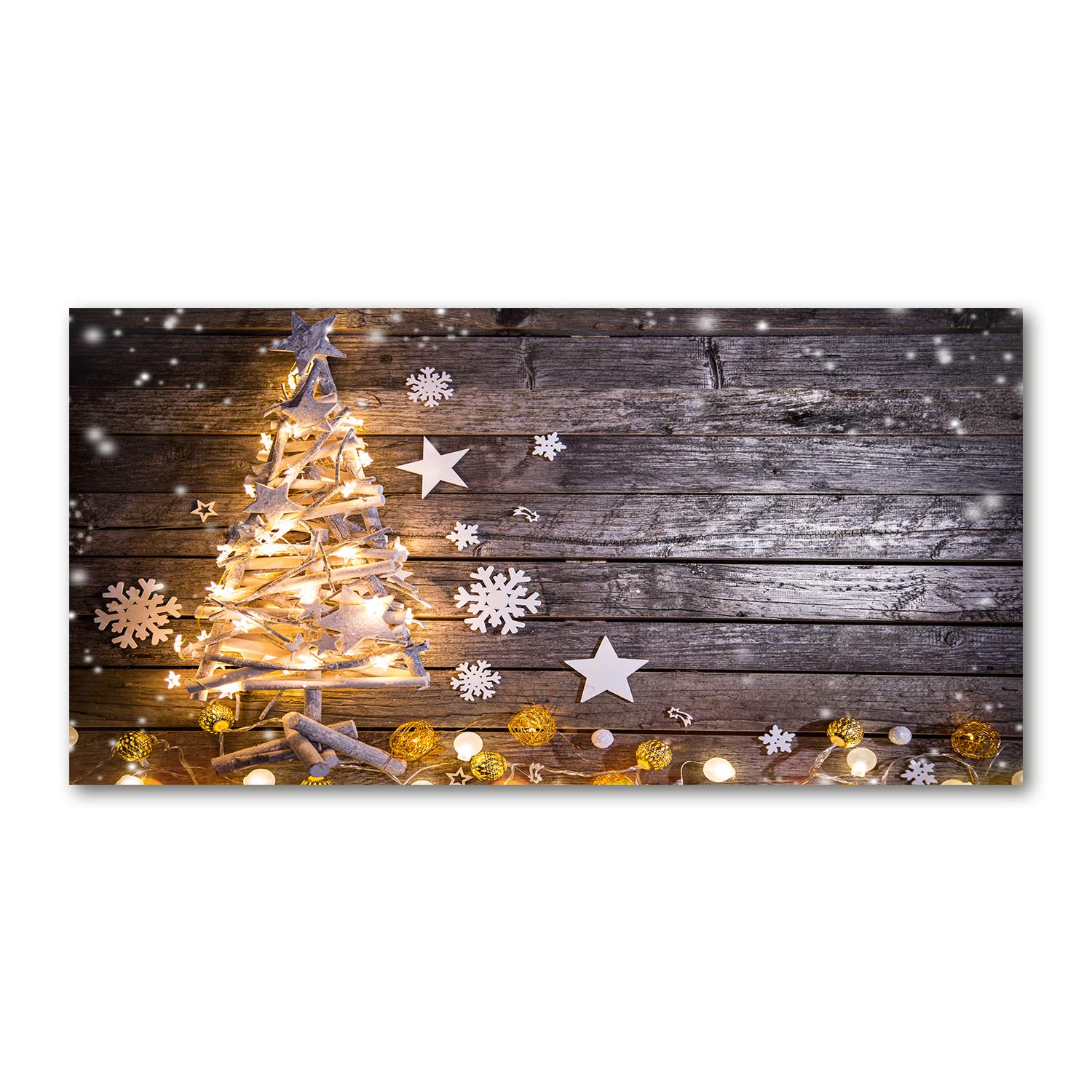 Image verre plastique Noël illuminé Tulup pour sublimer votre grand salon