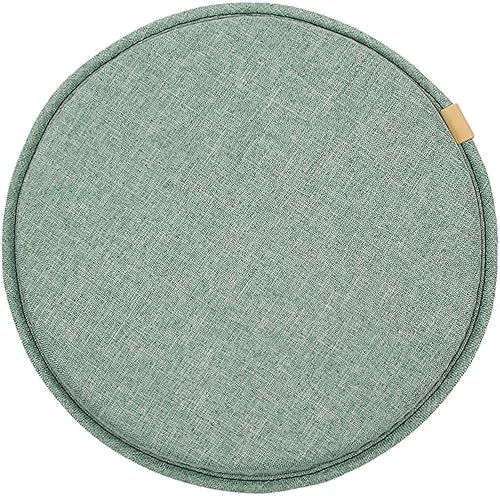 Miniatura 9 de Happiness Decoration Cojín de asiento redondo con lazos, funda de cojín transpirable de 13 pulgadas, cojín de tatami, cojín para silla de cocina,