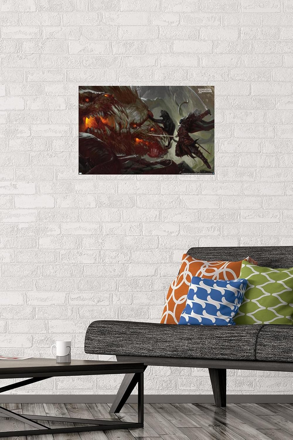 Dungeons and Dragons - Drizzt vs Demogorgon Wall Poster, 22.4L" x 14.7W", Premium Unframed Version