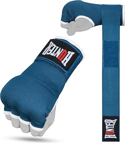 Miniatura 12 de HUNTER - Guantes interiores acolchados con gel y vendas de mano para boxeo, vendas elásticas de entrenamiento rápido para hombres y mujeres,