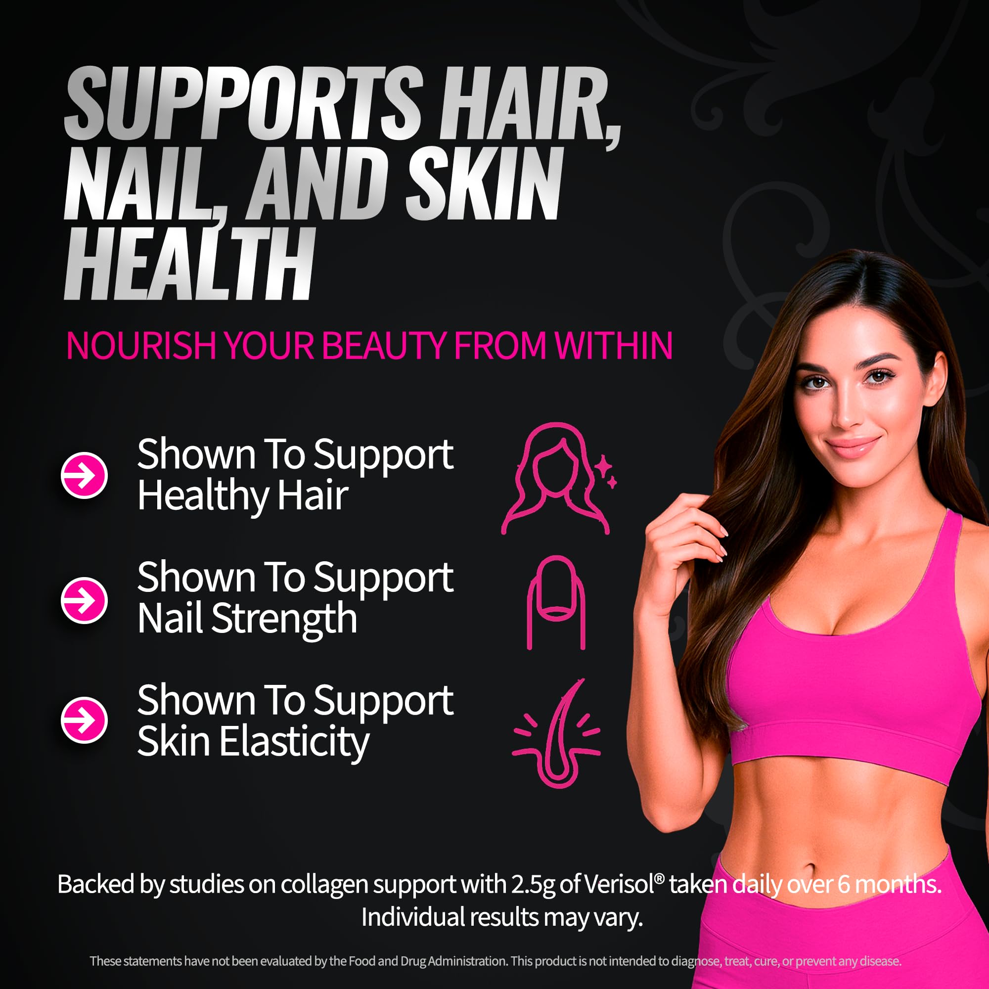 Creatine for Women - Booty Builder Supplement with Collagen & BCAA - Supports Glute Growth & Reduces Cellulite Appearance - Unflavored Powder - 30 Servings