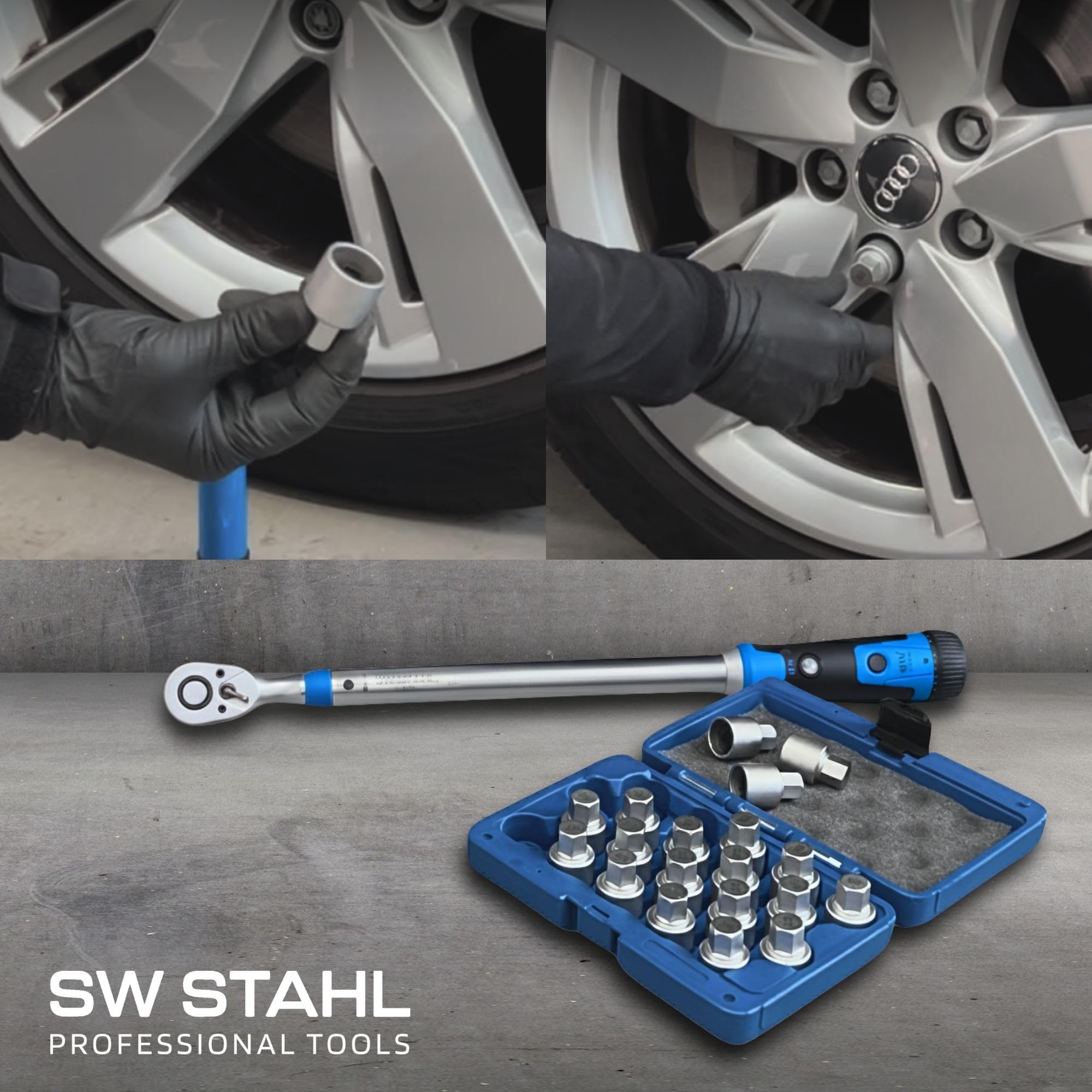 SW-Stahl 02384L-3 Felgenschloss Adapter 43 für BMW - Radsicherung Schlüssel | Felgenschloss-Lösewerkzeug zur Demontage für BMW ab 2012, Radschraubenschlüssel aus Chrom-Vanadium-Stahl, Sechskant Profil