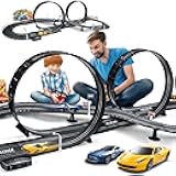 Kids Toy-Electric Powered Slot Car Race Track Set Boys Toys for 6 7 8-12 Years Old Boy Girl Best Gifts