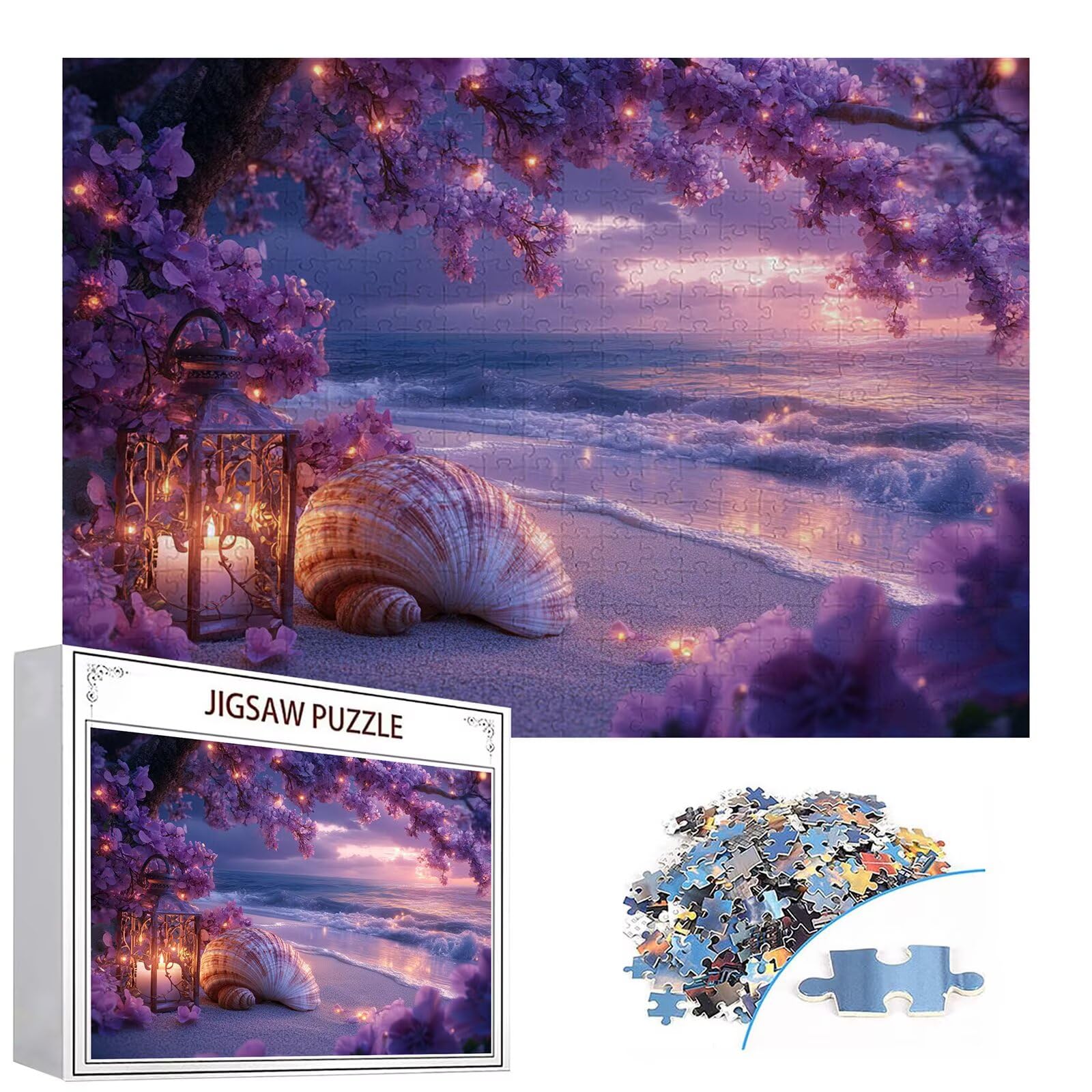 Puzzle 4000 elementów plaża puzzle dla dorosłych muszla 141 x 87 cm unikalne rzemiosło klasyczne drewniane układanka 3D do rodzinnych gier biznesowych, układanka do samodzielnego wykonania nawet do
